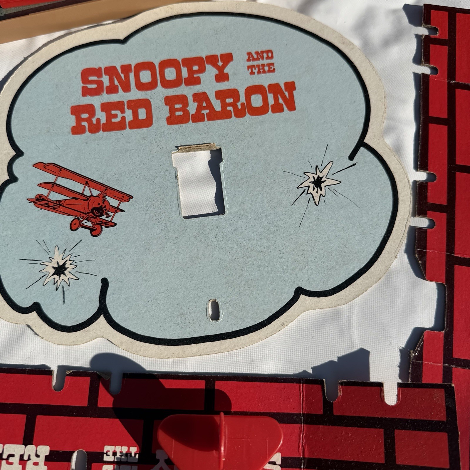 Snoopy And The Red Baron Skill and Action Game Milton Bradley Vintage 1970