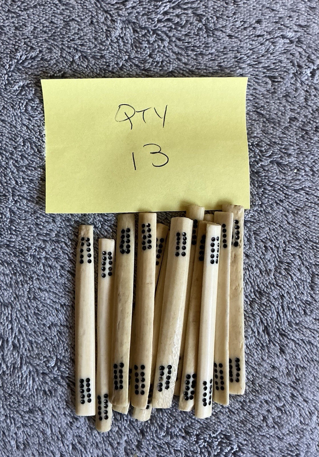 Vintage Mahjong Mah Jongg set 148 bamboo and Bovine bone tiles