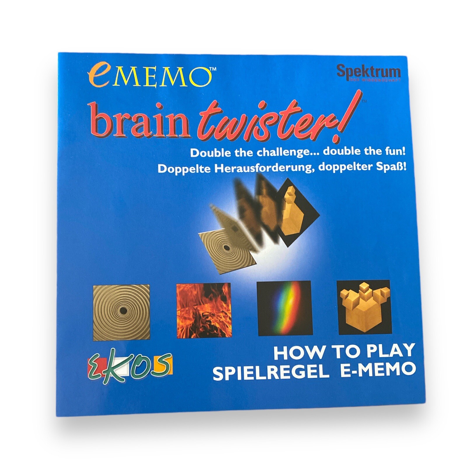 Ekos eMEMO Brain Twister Double-Sided Photographic Tile Matching Game 2004