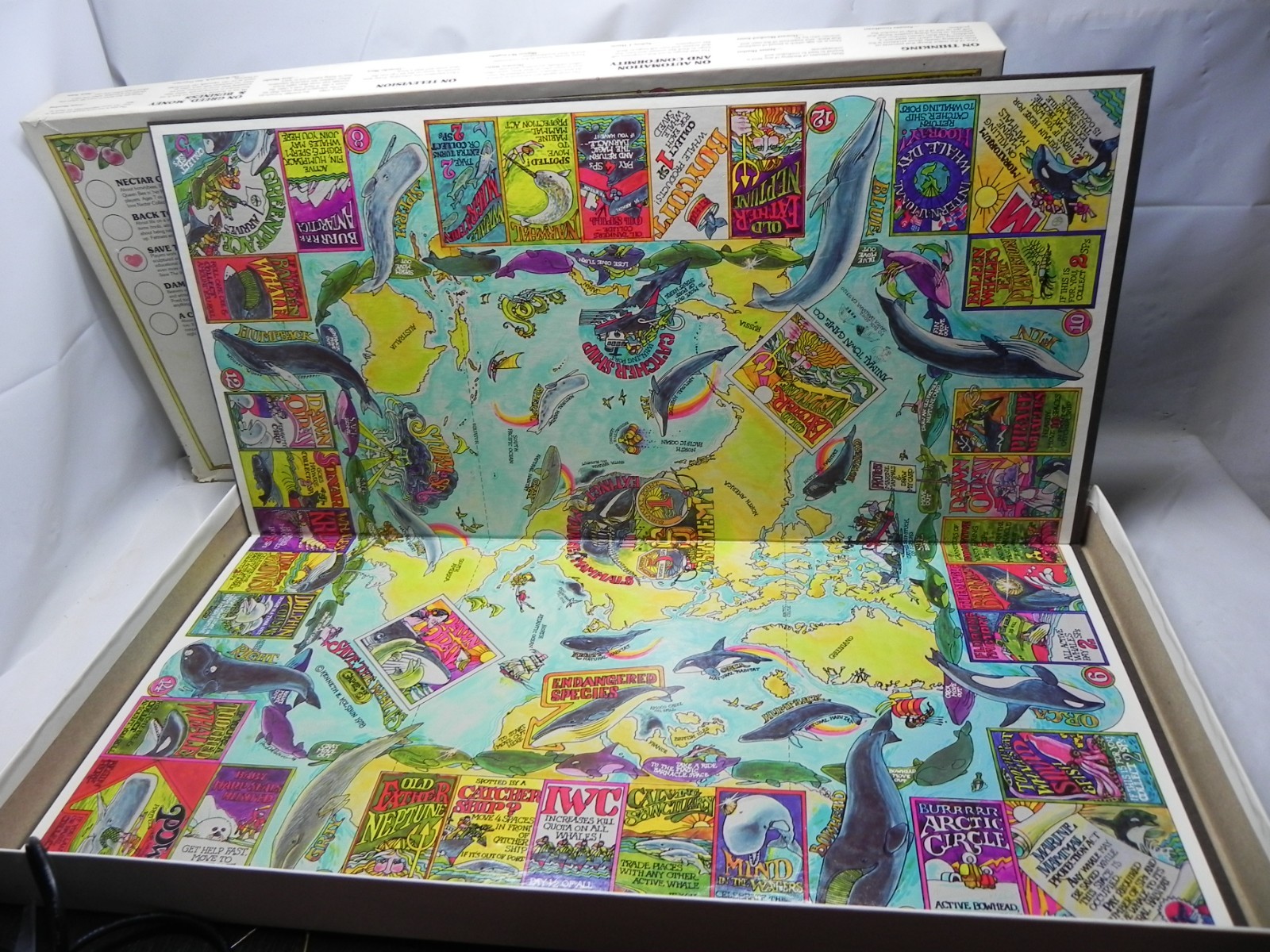 Animal Town: Save the Whales Board Game 1978 Hearth Song Inc. Vintage COMPLETE