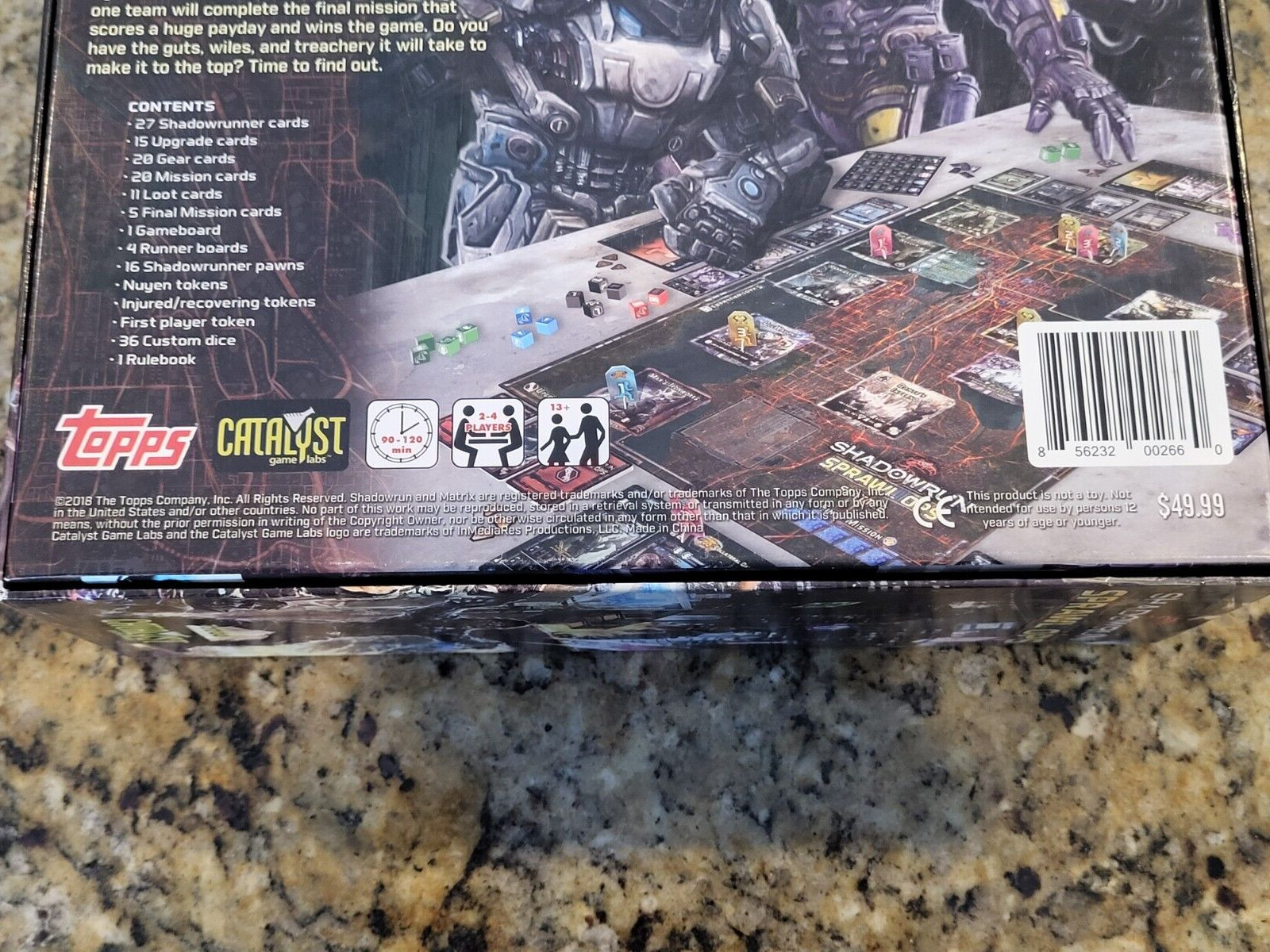 Shadowrun Sprawl Ops Board Game Catayst Game Labs Topps