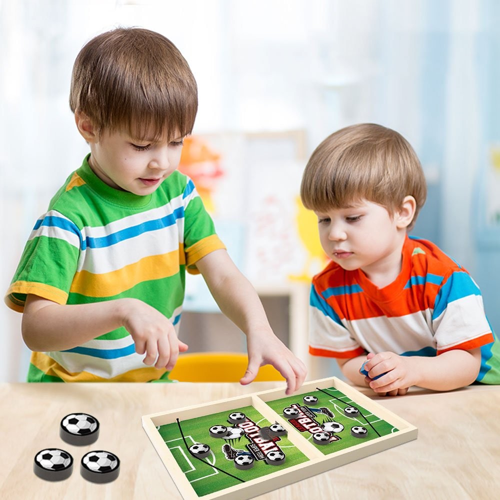 Fast Sling Puck Game Hockey Games Wooden Board Table Toy Family Games JQ