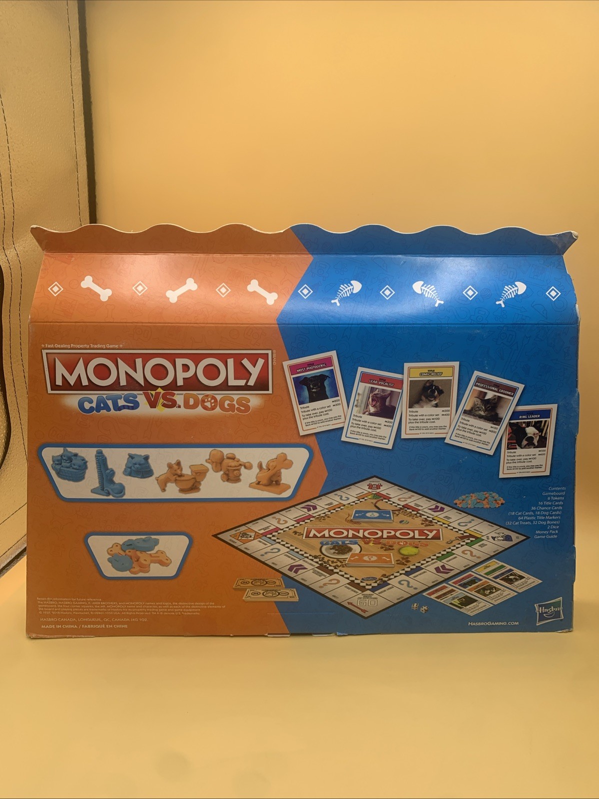 Hasbro Monopoly Cats Vs. Dogs Board Game Limited Edition NEW In Sealed Box