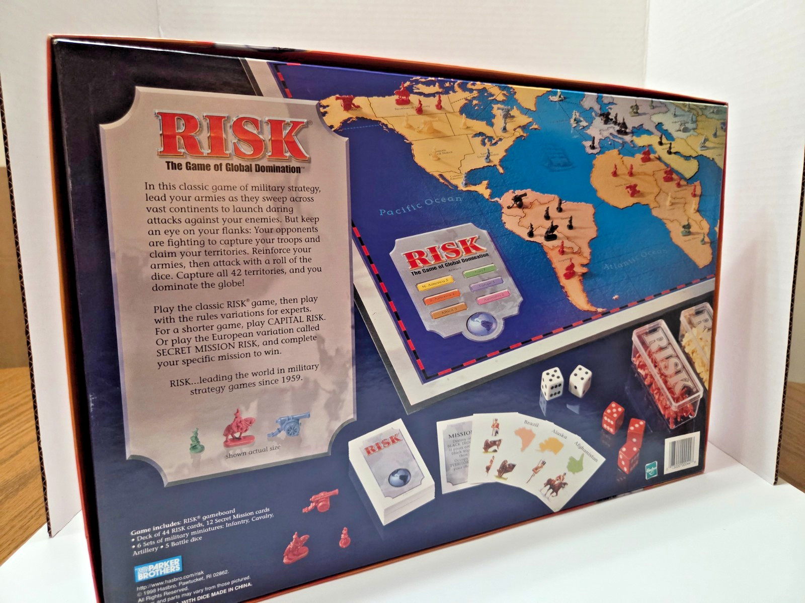 Risk Vintage Board Game Hasbro Parker Brothers 1998 New Open Box