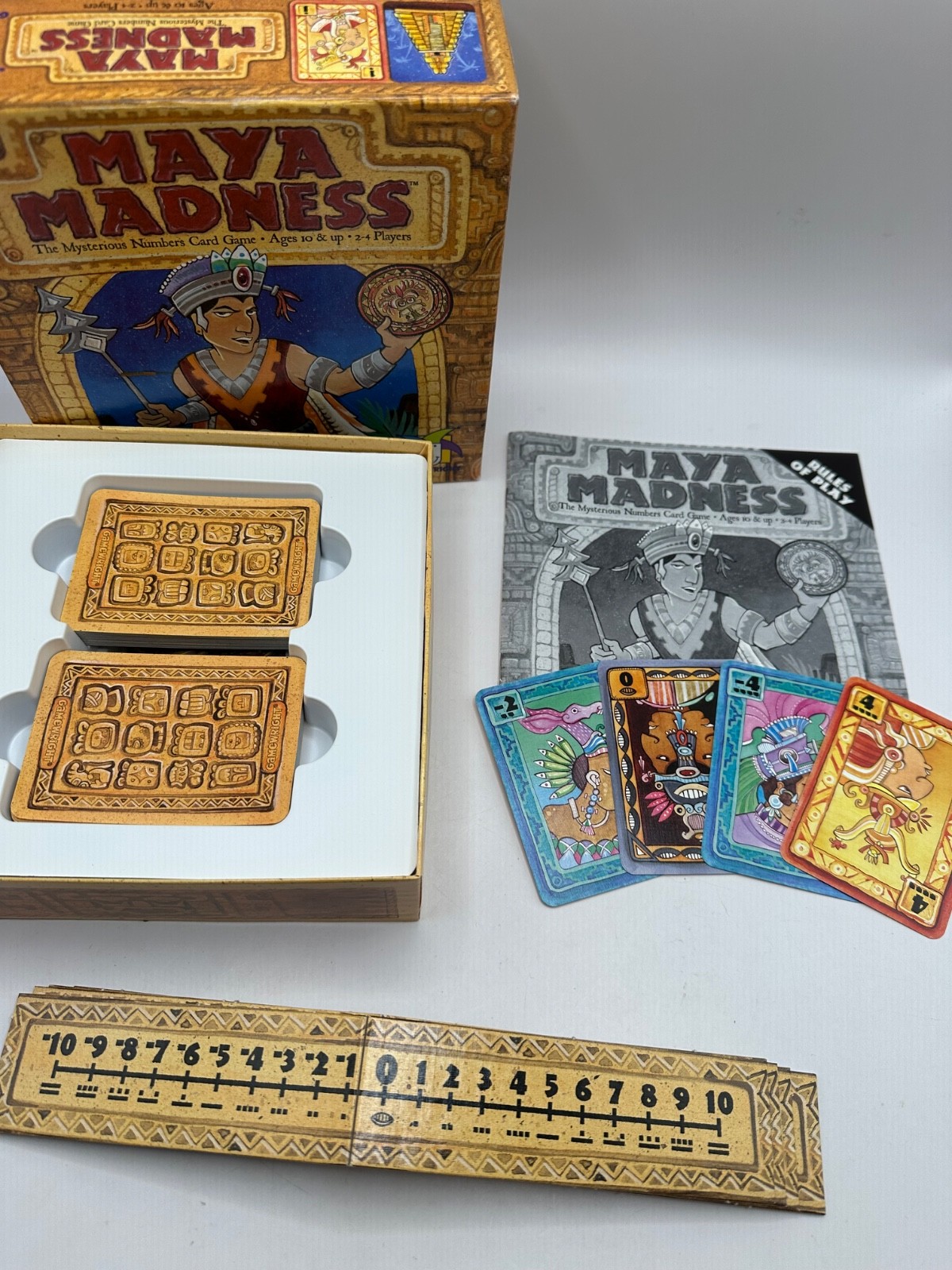 Maya Madness The Mysterious Numbers Card Game GameWright COMPLETE 10+ 2-4 Player