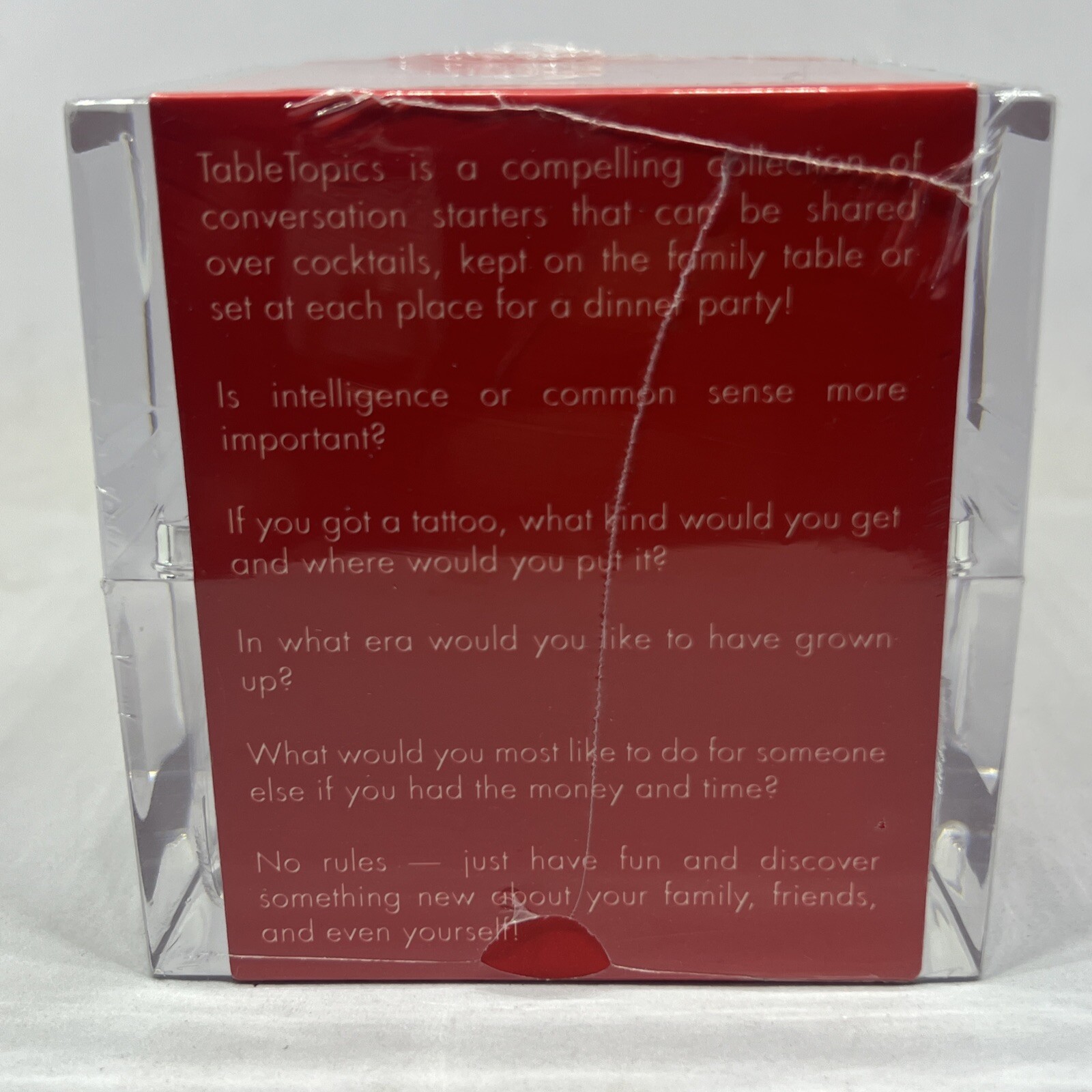 “Table Topics” Original Questions To Start Conversations 2003 Ruby Mine New