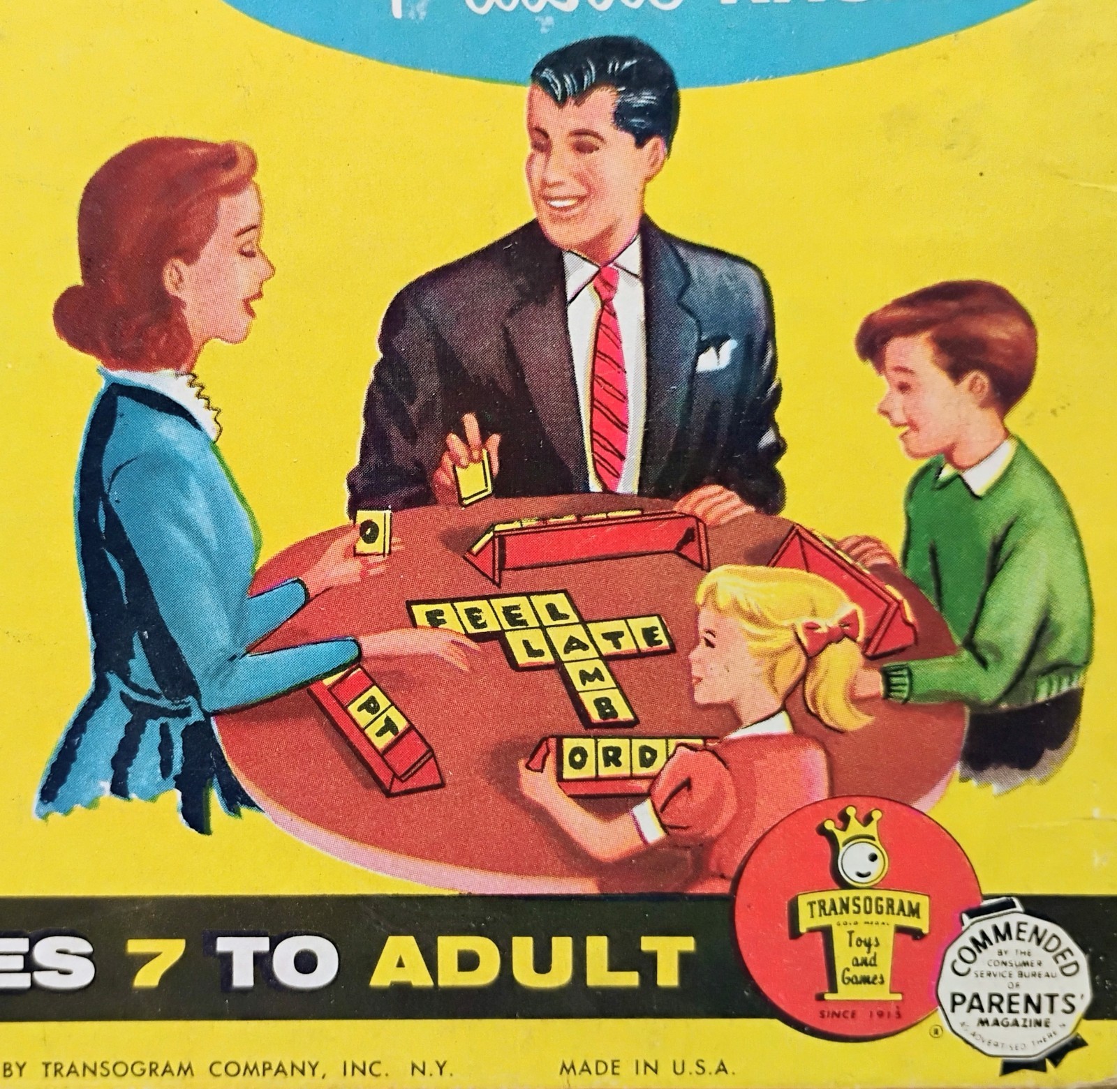 Vintage 1950’s Transogram Anagrams Word Scrabble Games Complete w All 108 Pieces