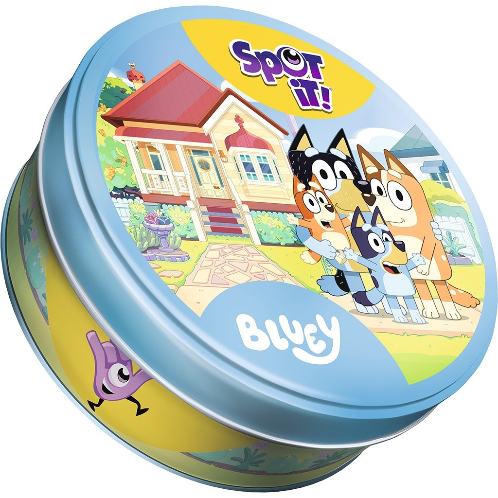Spot It! Bluey Eco Blister Card Game Zygomatic Bingo Bandit Chilli Family Party