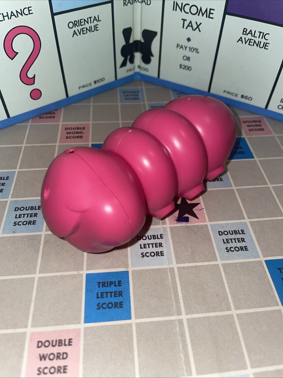 Cootie 1 Pink Plastic Cootie Bug Replacement Pieces Head and Body