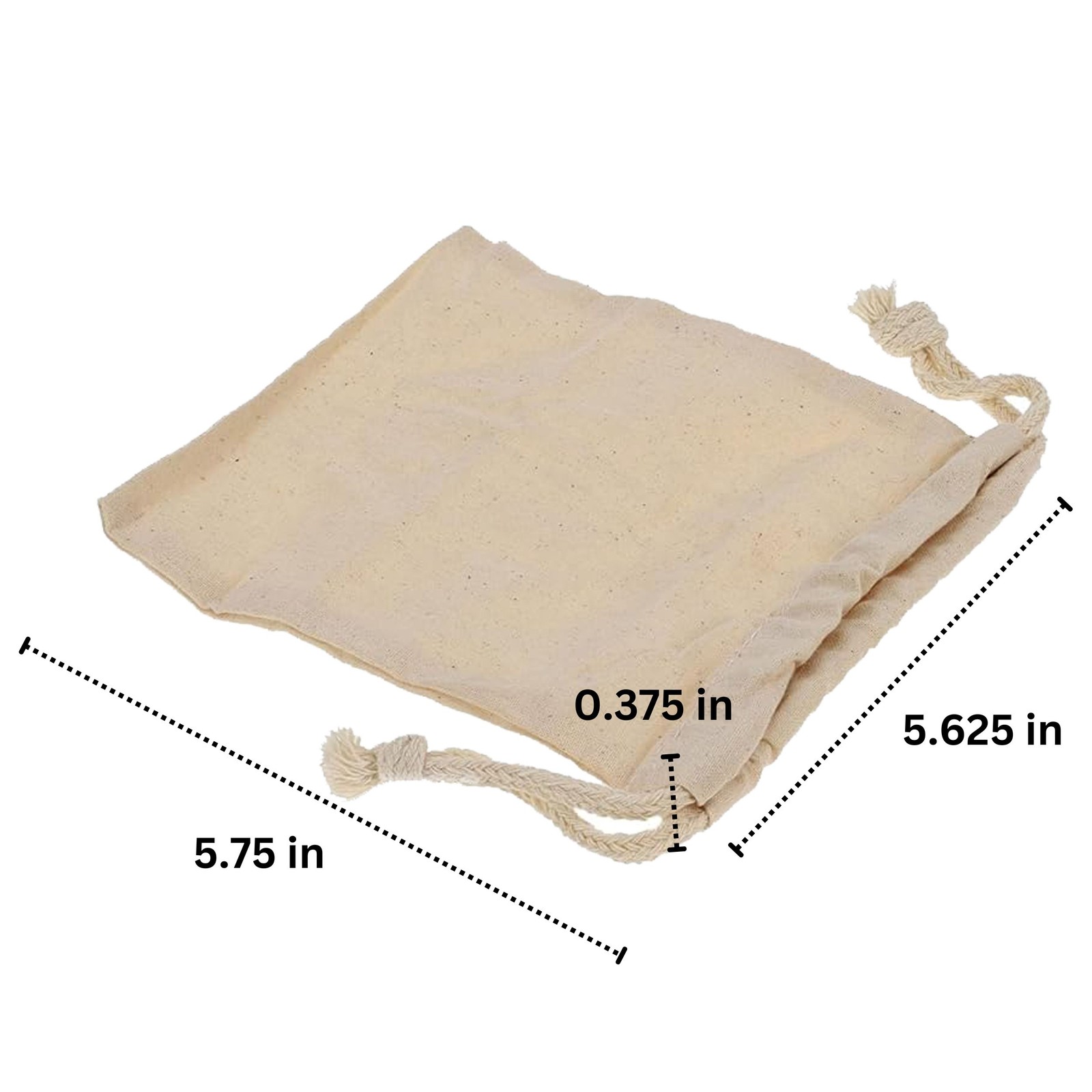 WE Games Cloth Storage Bag with Drawstring (5 Count)