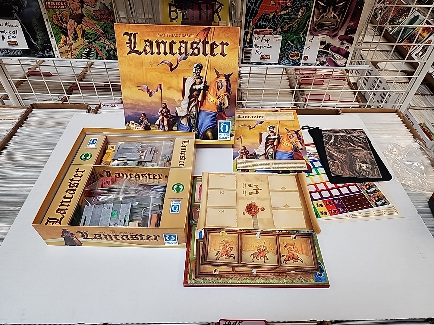 Queen Games Lancaster Board Game Complete Used