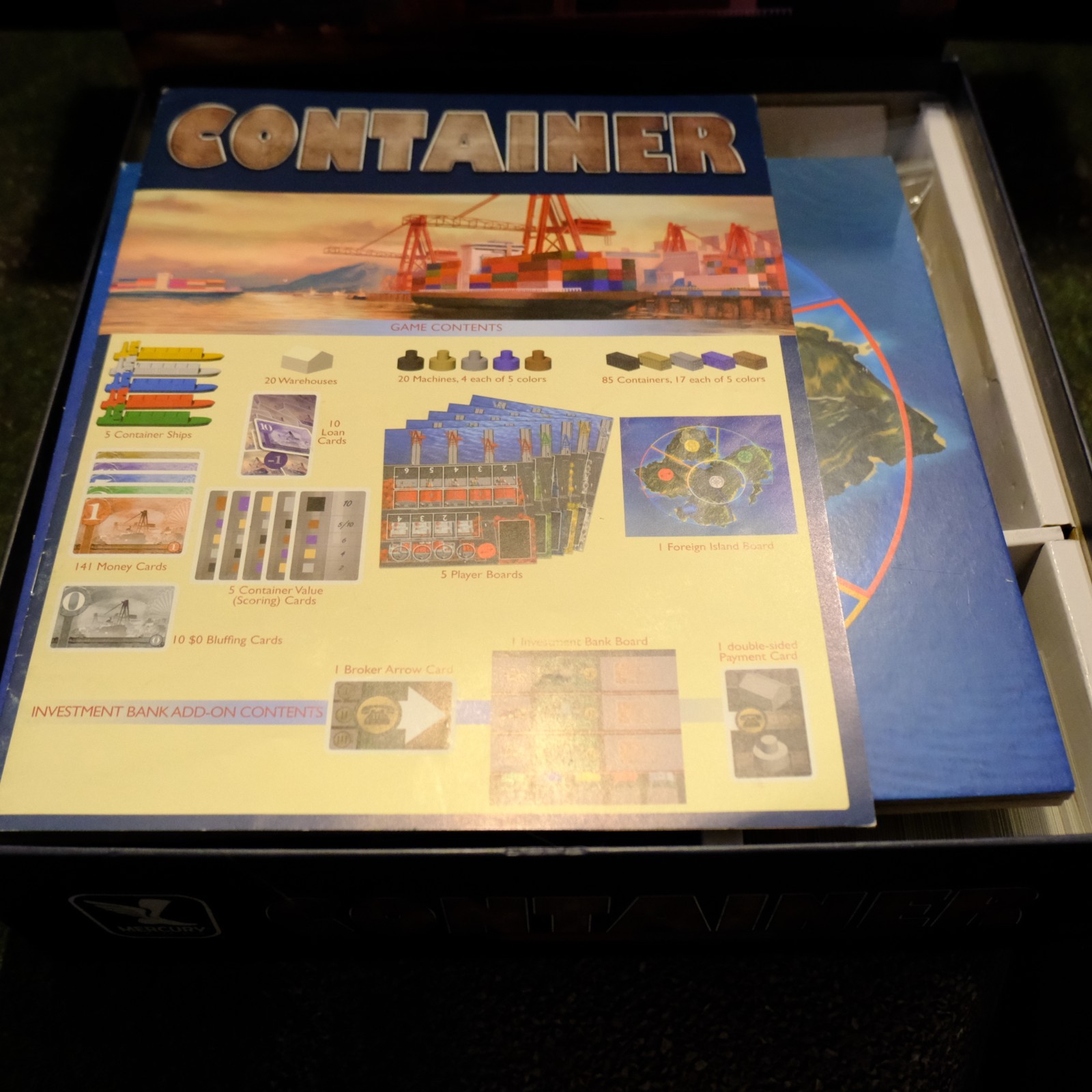 Container 10th Anniversary Jumbo Edition Board Game Mercury Good*