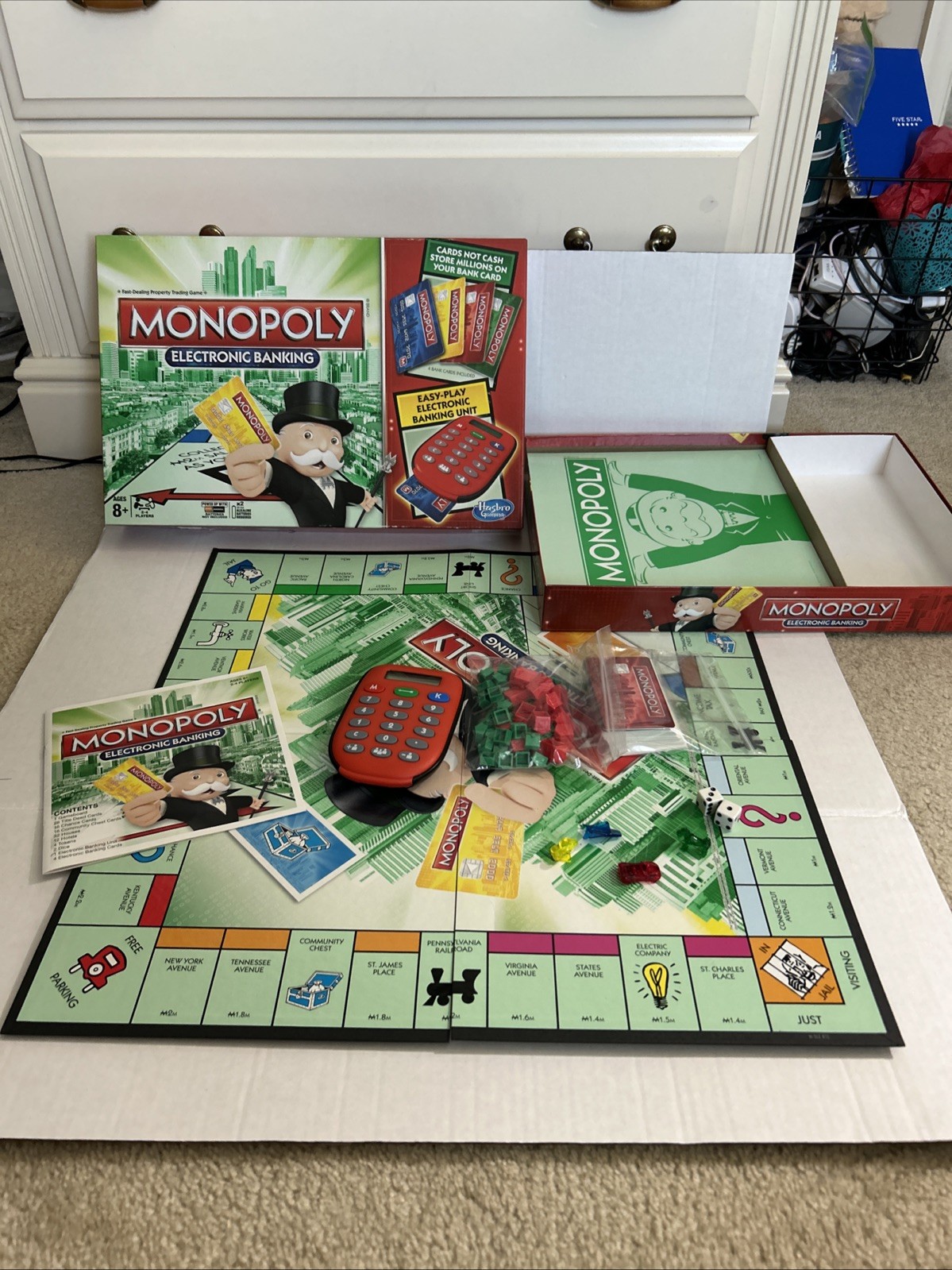 Monopoly Electronic Banking Game 2013 Hasbro Complete Set, Tested, Works CIB