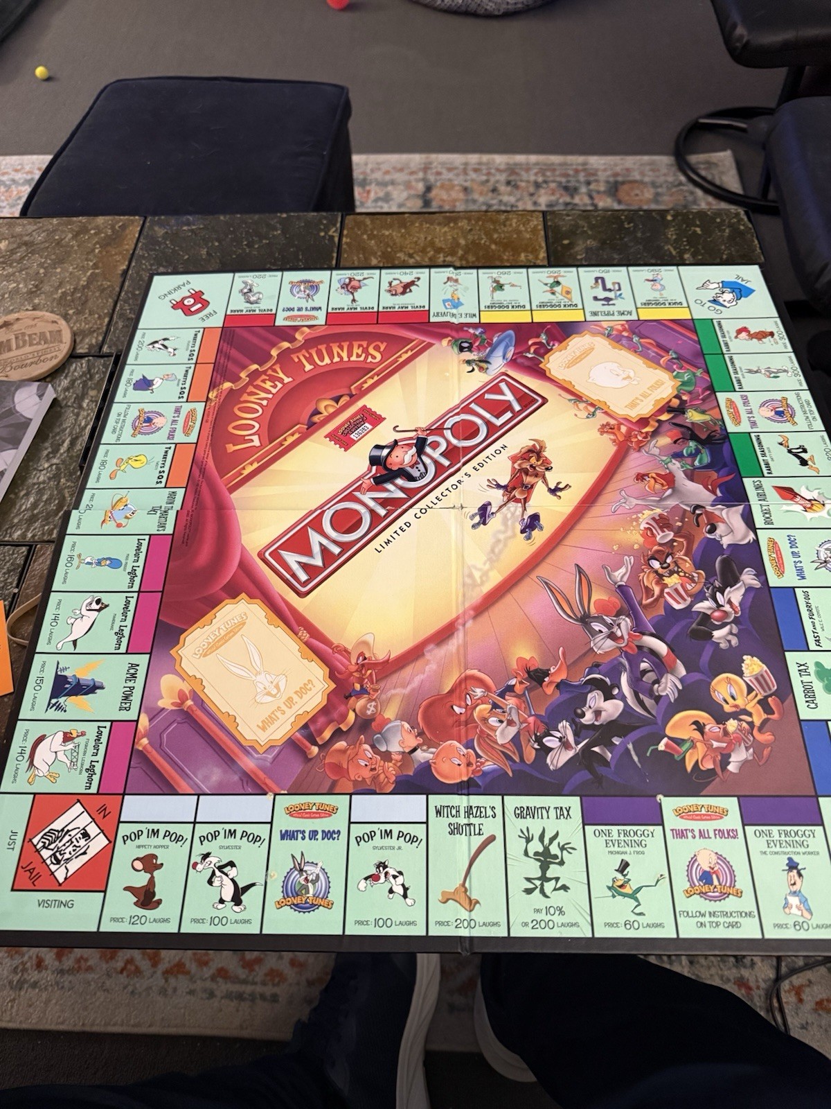 1999 Looney Tunes Monopoly Official Classic Cartoon Limited Edition Vtg