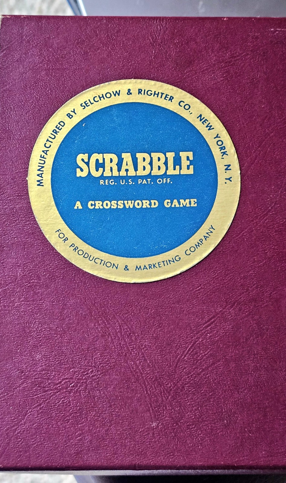Vintage 1948-1953 Scrabble Board Game 100pc COMPLETE Wood Tiles Selchow Righter