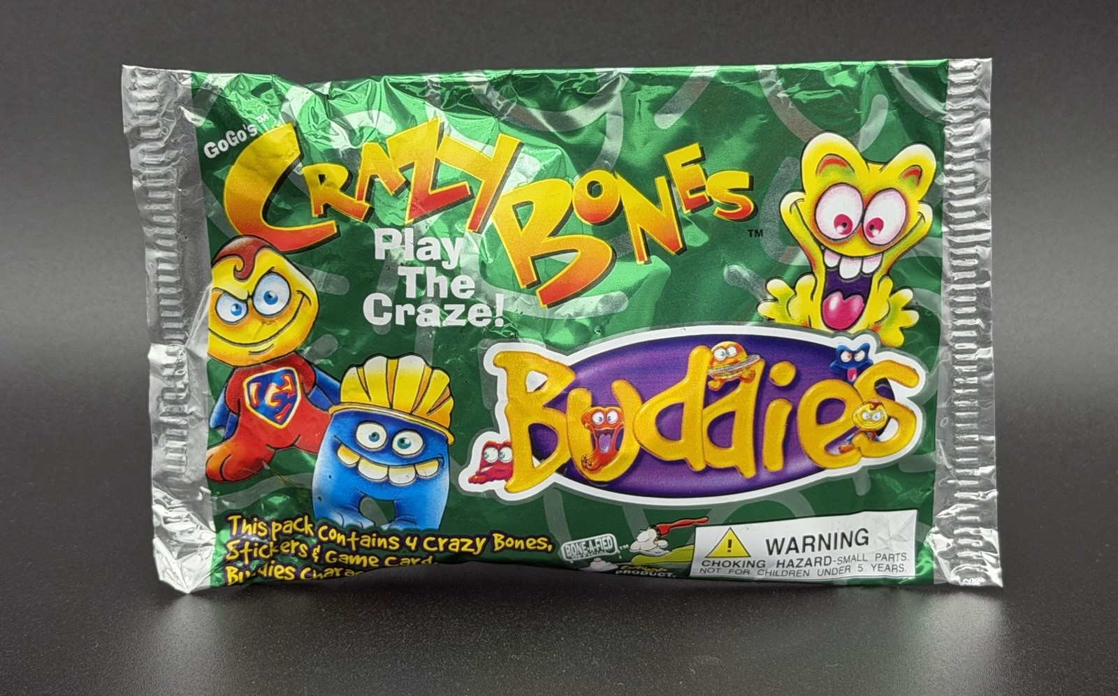 Crazy Bones Buddies Series Sealed Pack Vintage Rare
