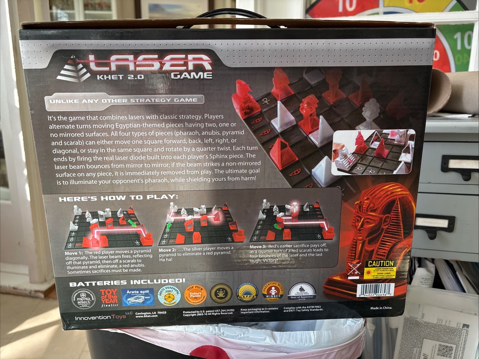Laser Khet 2.0 Strategy Board Game- Mensa Select, NAPPA, TOTY Tested
