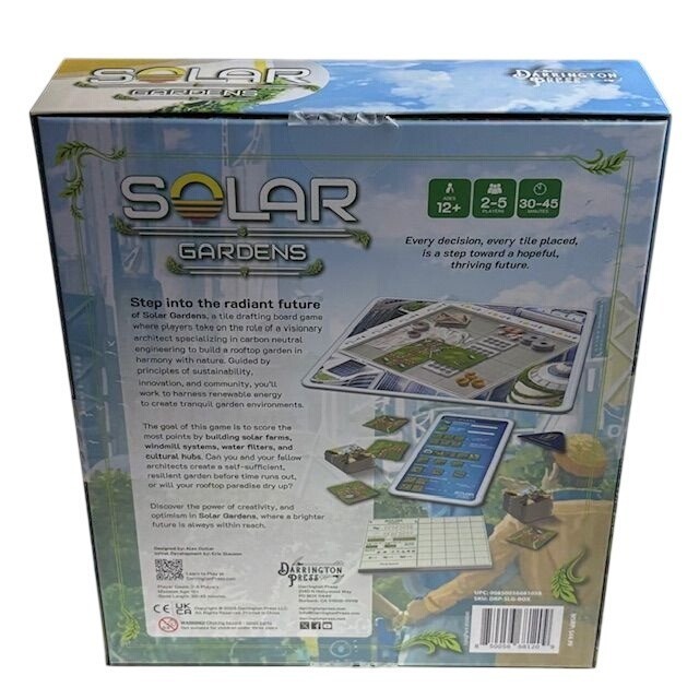 Solar Gardens Board Game Darrington Press Tile Drafting Architect Farms Windmill