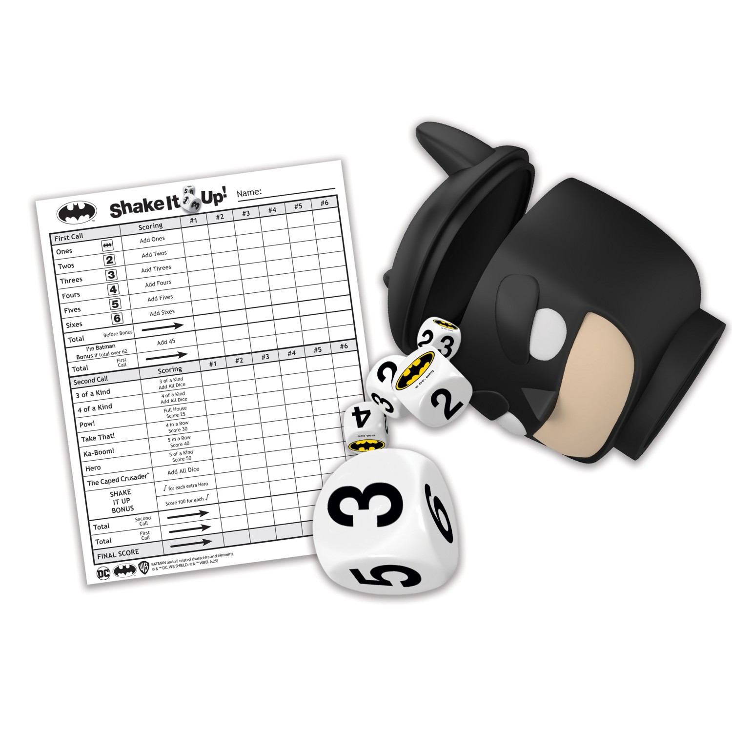 MasterPieces – Batman – Officially Licensed Shake It Up! Dice Game