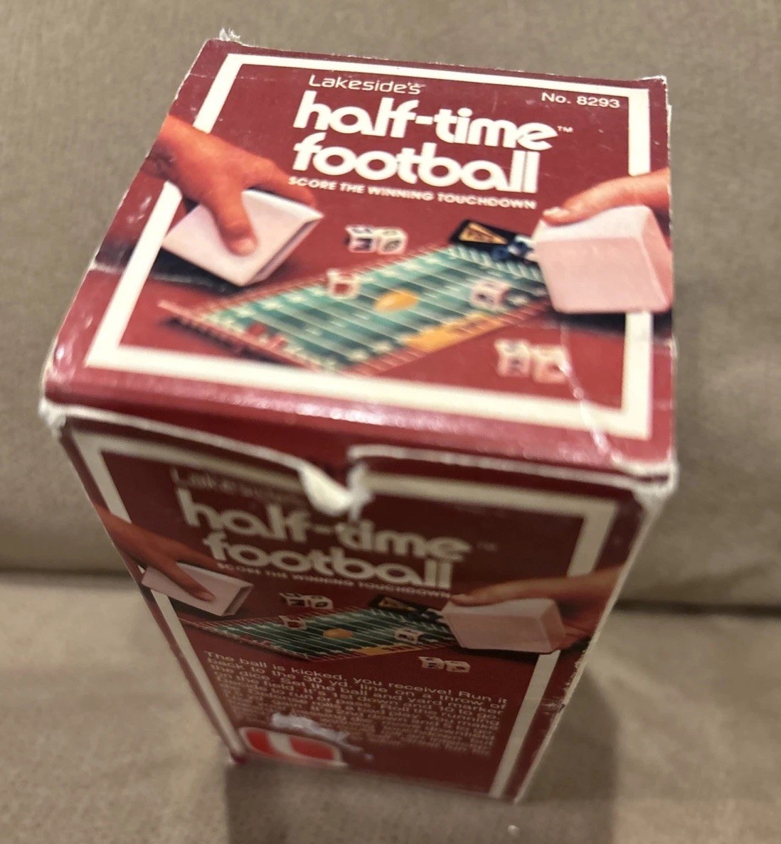 Vintage 1984 Lakeside’s Half-Time Football Travel Dice Game Incomplete Parts!