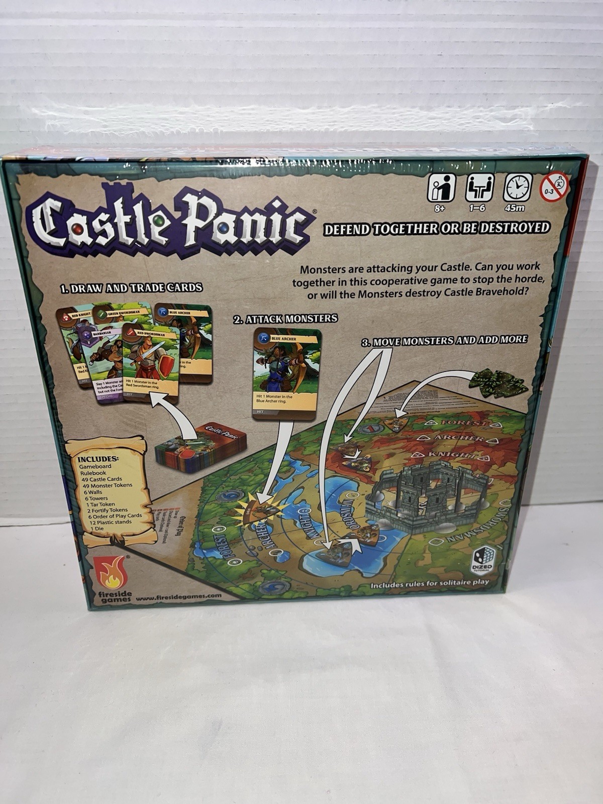 Castle Panic 2nd Edition Board Game Fireside Games FSD 1016 Tabletop Family