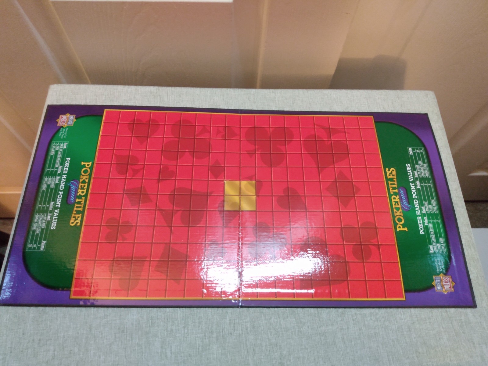 MasterPieces 2005 Poker Tiles Board Game – 100% Fully Complete – See Pics