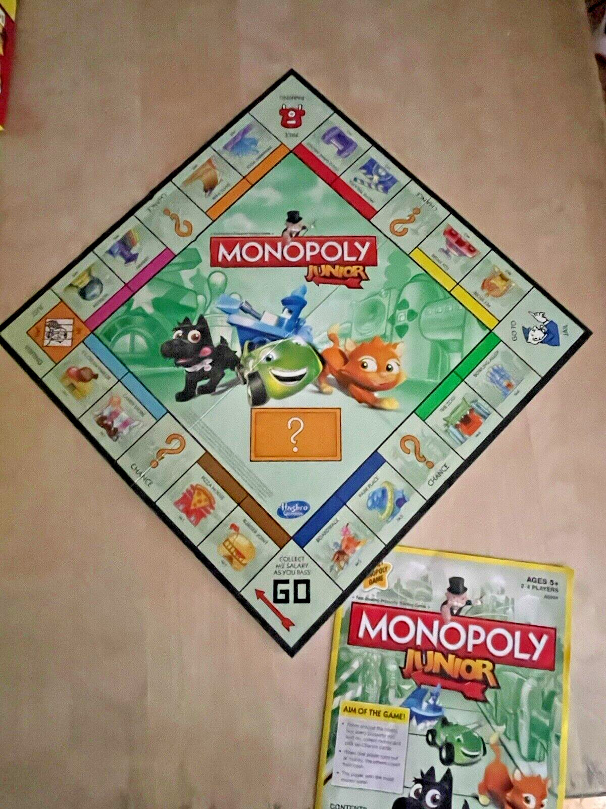 NMonopoly Junior Hasbro Gaming My First Monopoly Junior Complete 2013