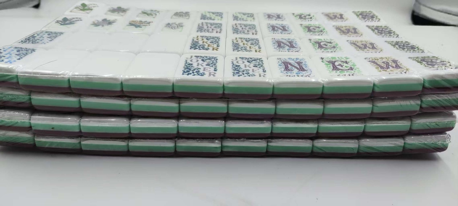 American Mahjong Game Set, 160 Purple flowers Mah Jong Tiles,Fast ship#family