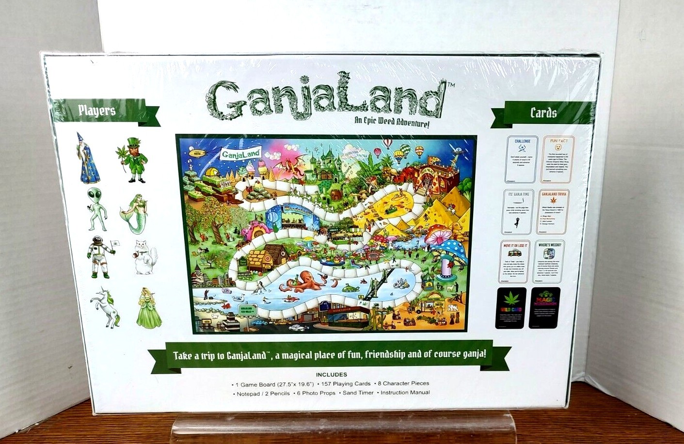 Ganjaland Novelty Adult “An Epic Adventure to a Magical Place Board Game NIP