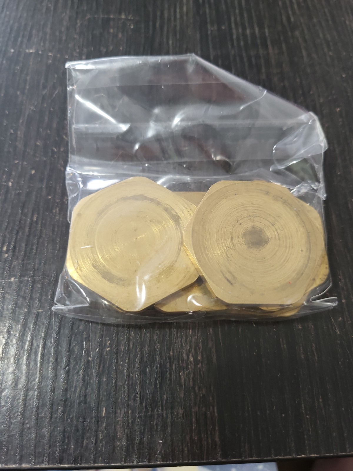 Lot Of 6 Brass Pog Slammers