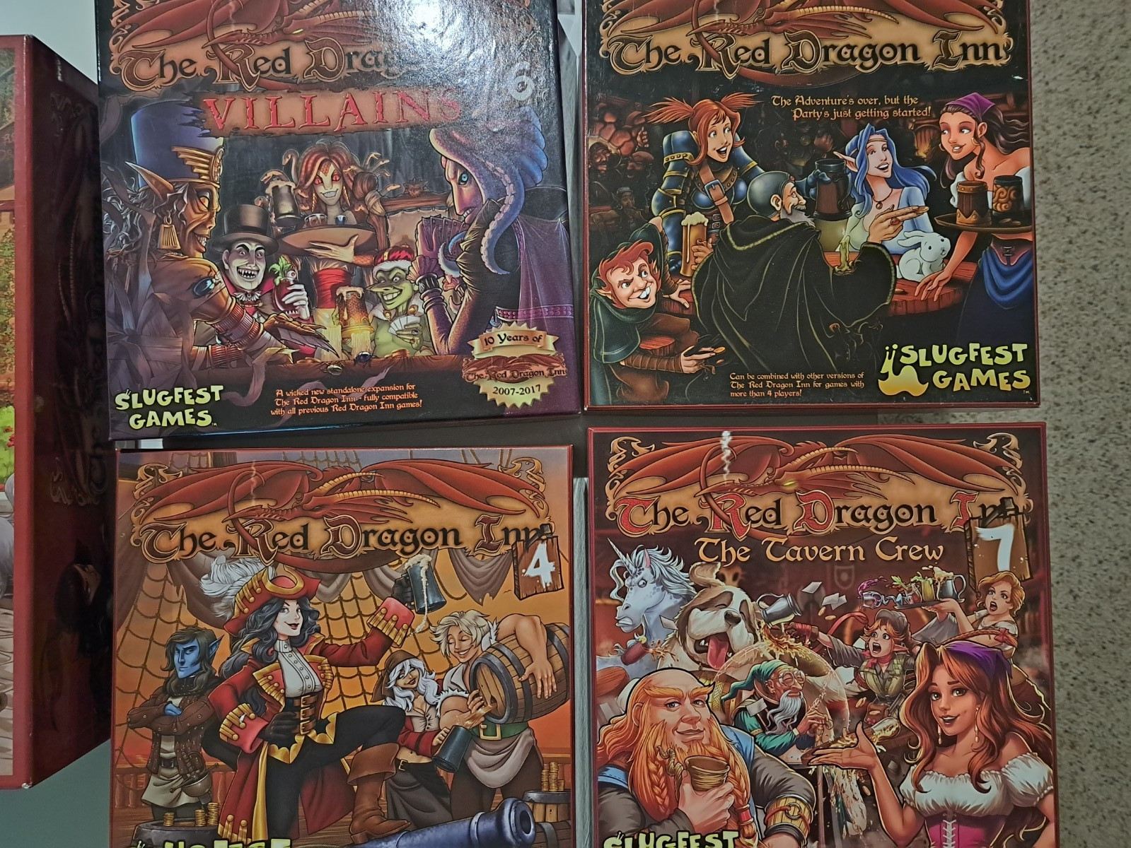 Huge Red Dragon Inn Lot (1-7 + 15 character packs) – Excellent Condition