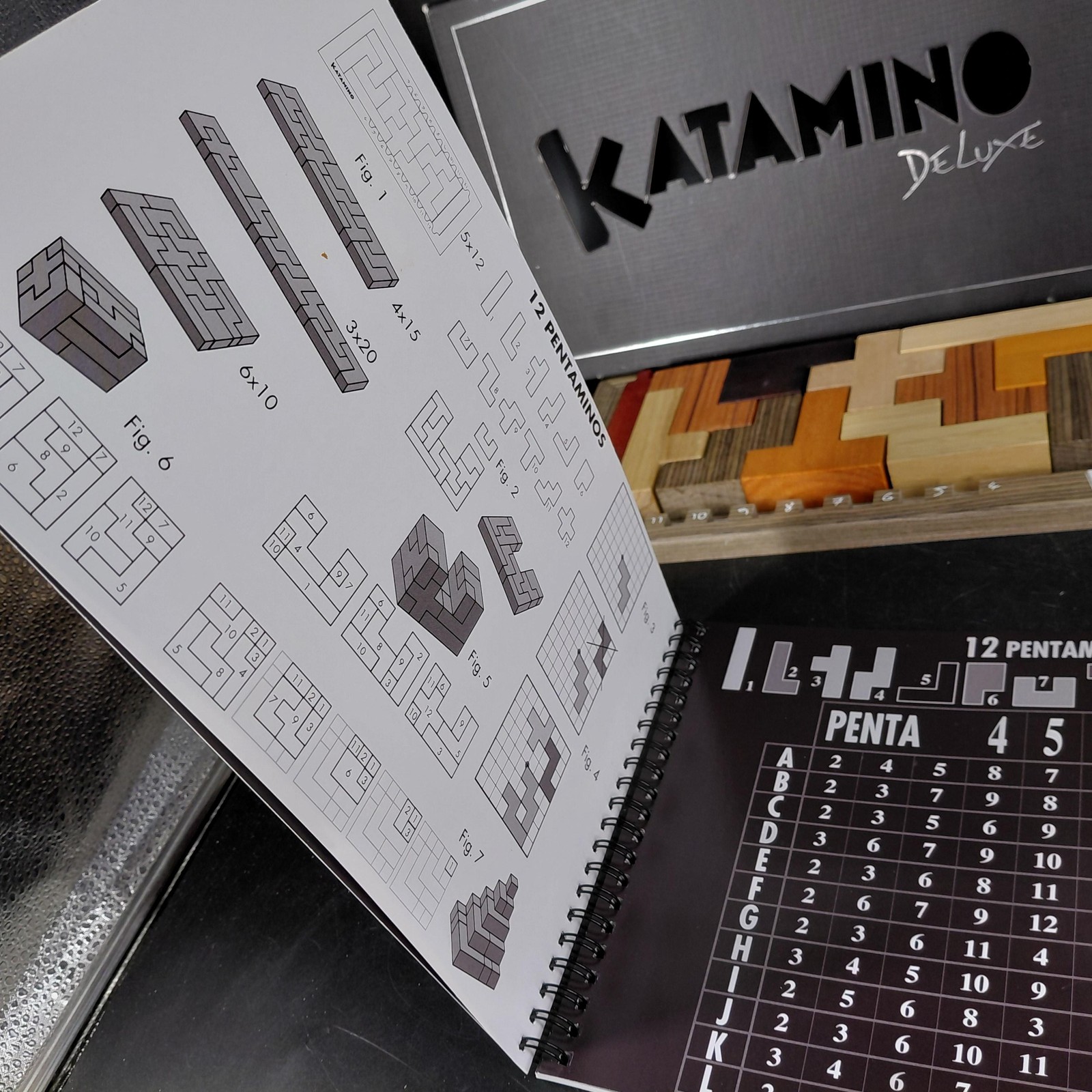 Katamino Deluxe Board Game Gigamic 1993 Strategy Puzzle 1-2 Player 7+ Complete