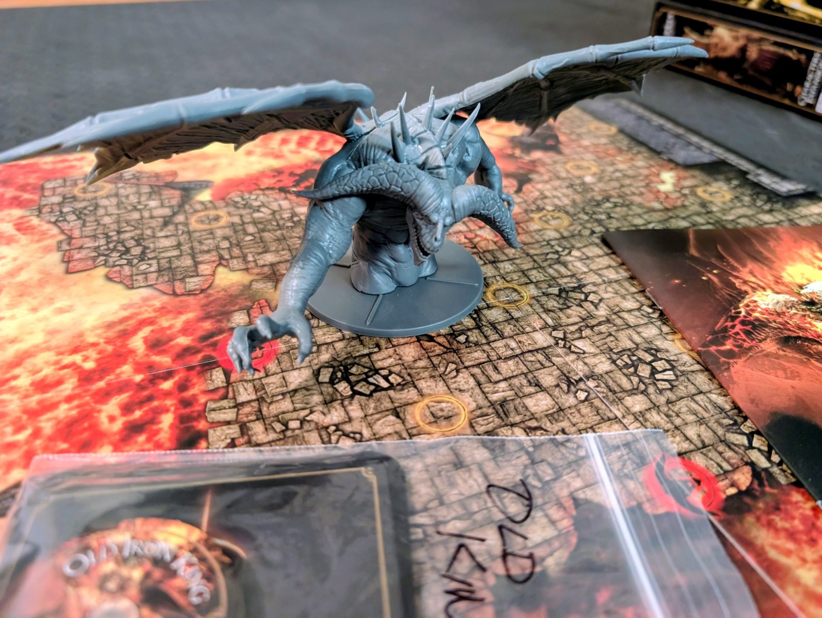 Dark Souls TheBoard Game Old Iron King Mega Boss KS Exclusive Expansion Sleeved