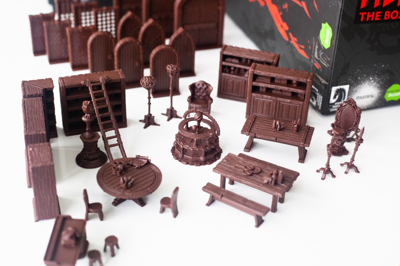 HELLBOY Kickstarter Edition Board Game & Extras: Includes Rare 3D Set Pieces!