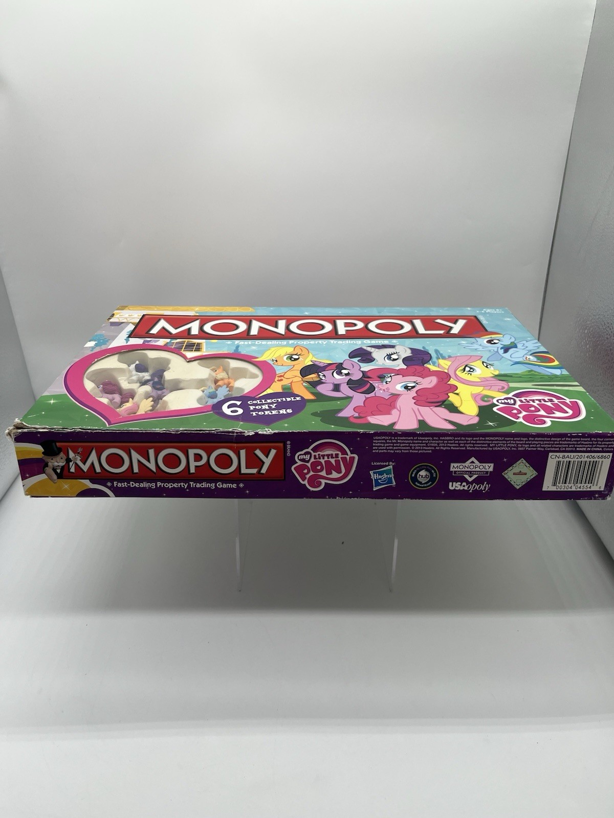 Monopoly My Little Pony Board Game 2013 COMPLETE! 6 Collectible Tokens USAopoly