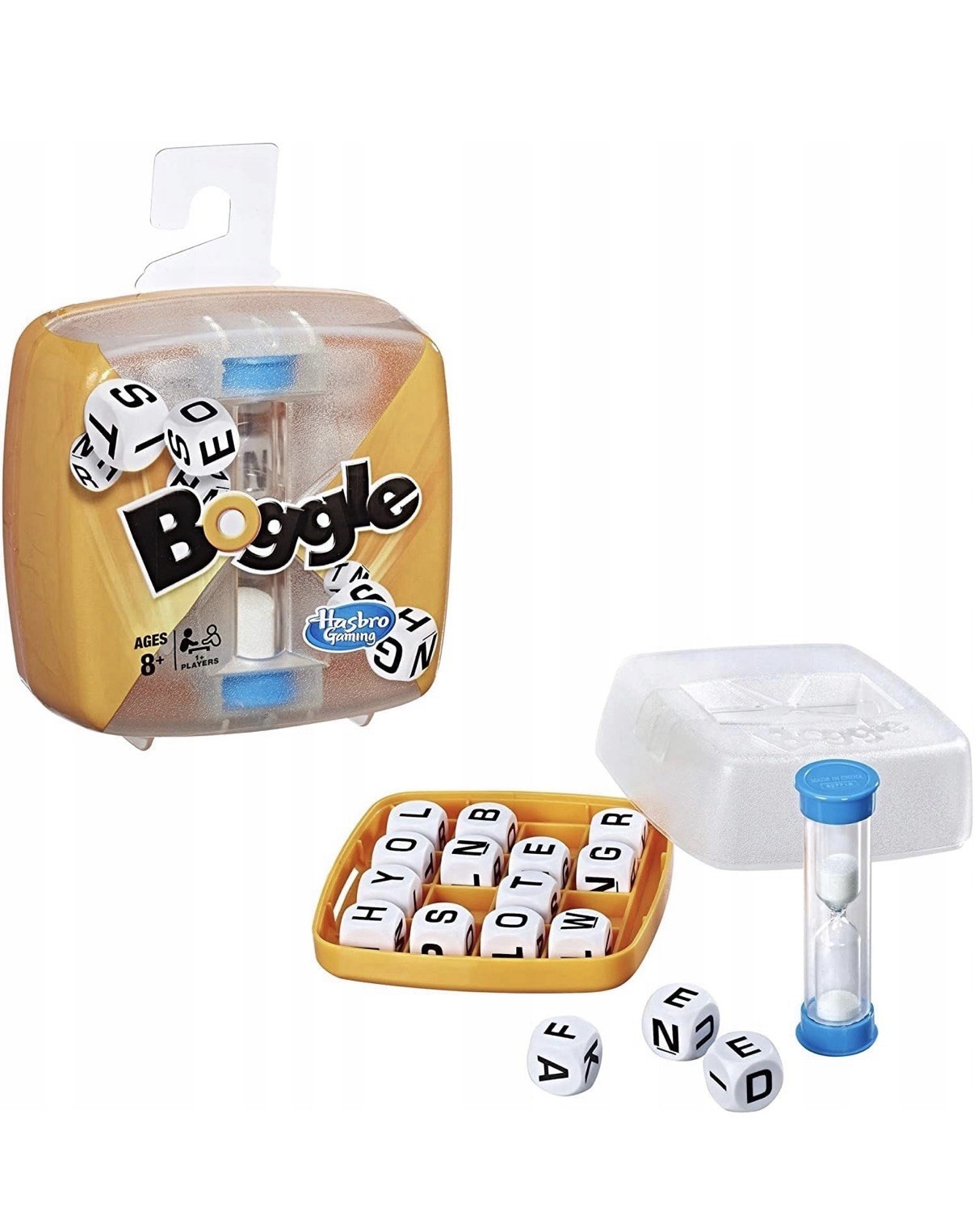 NEW Hasbro Boggle Classic Family Game Portable Word Search for 1 or more players