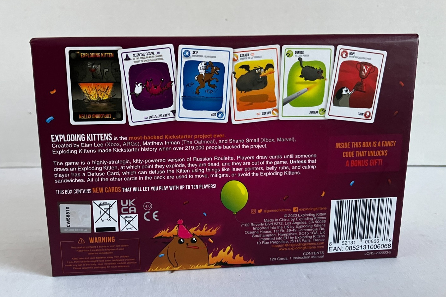 Exploding Kittens Card Game Party Pack Edition 2020