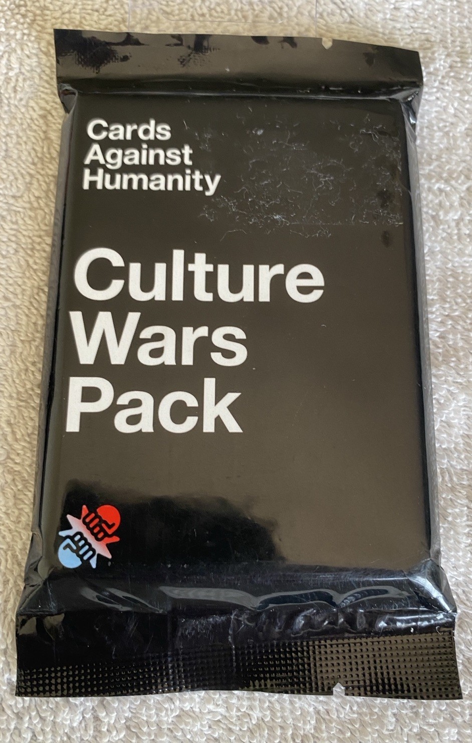 CARDS AGAINST HUMANITY 2-Expansion Packs Clam-O-Naise Culture Wars 60-Cards NEW