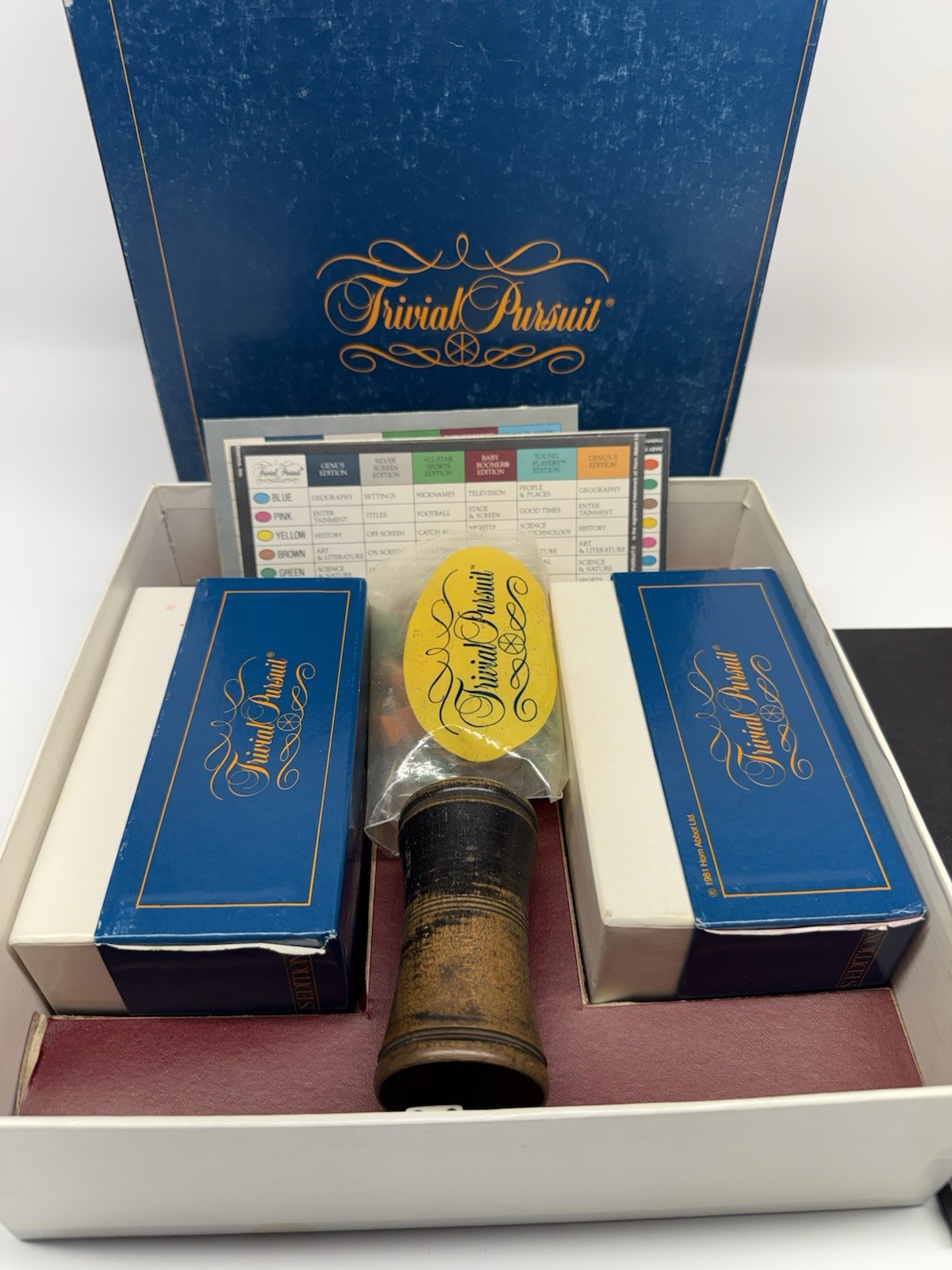 5 Games Vintage Original Trivial Pursuit Master Game & Subsidiary Games COMPLETE