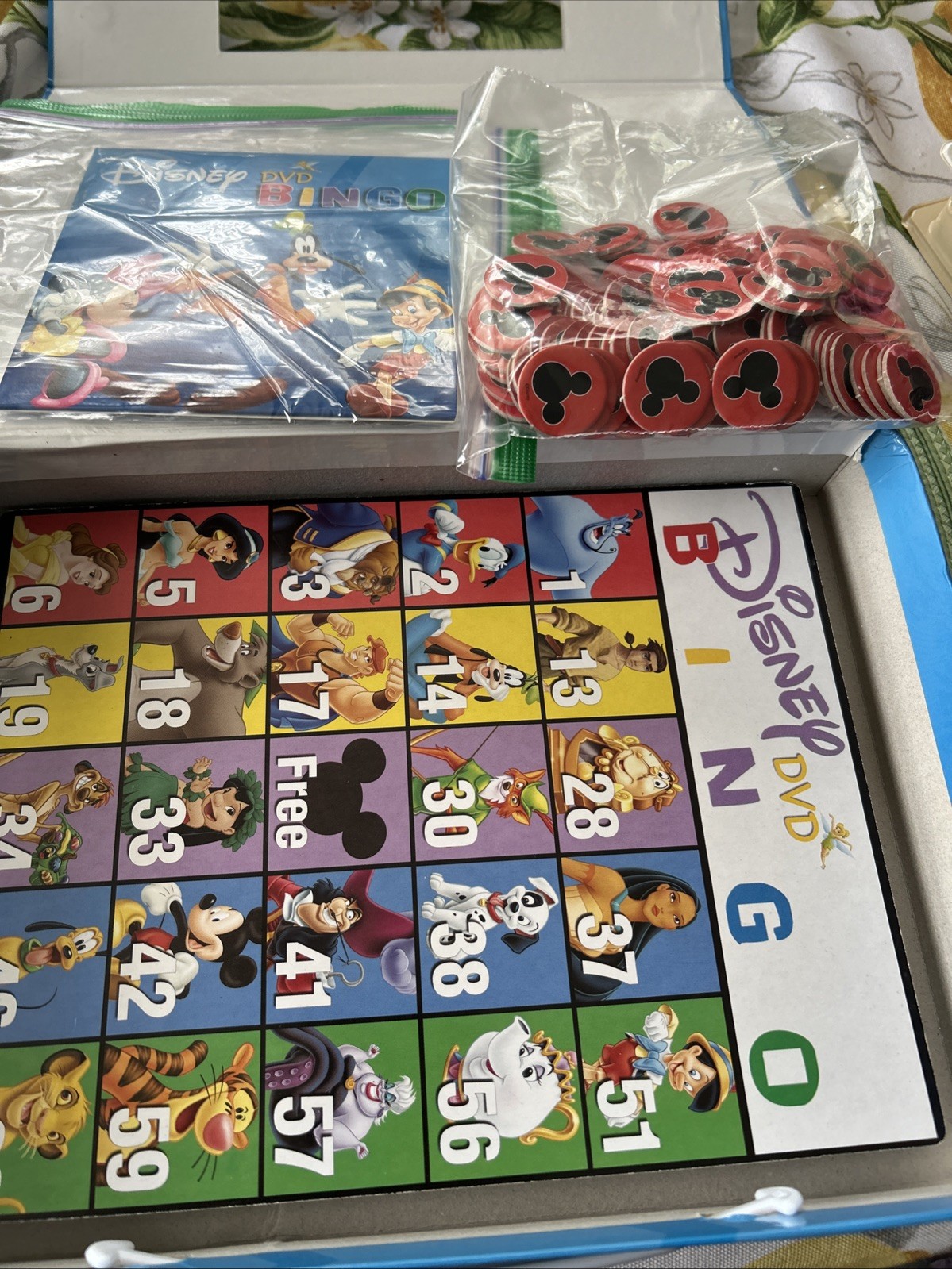 Disney DVD Bingo Game COMPLETE ScreenLife 2005 Mickey Minnie Mouse