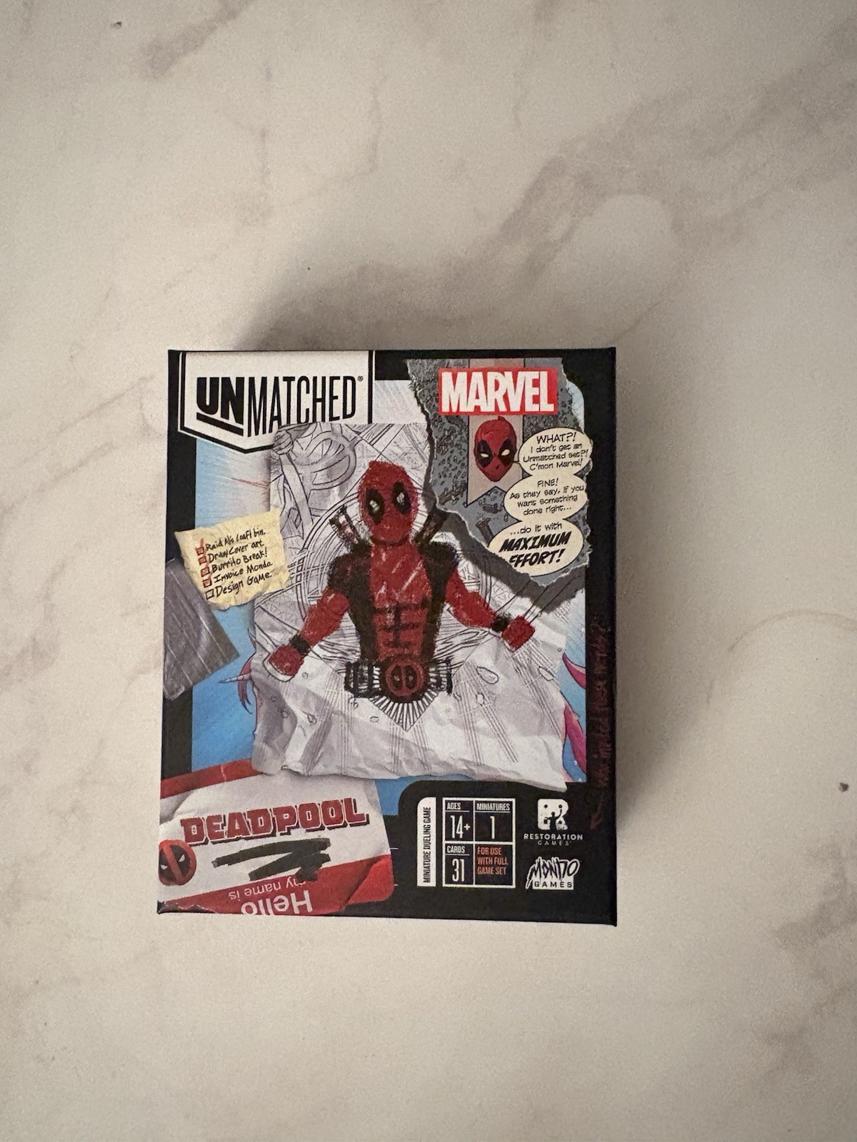 Marvel Deadpool Unmatched Mondo Games Restoration Edition Out of Print