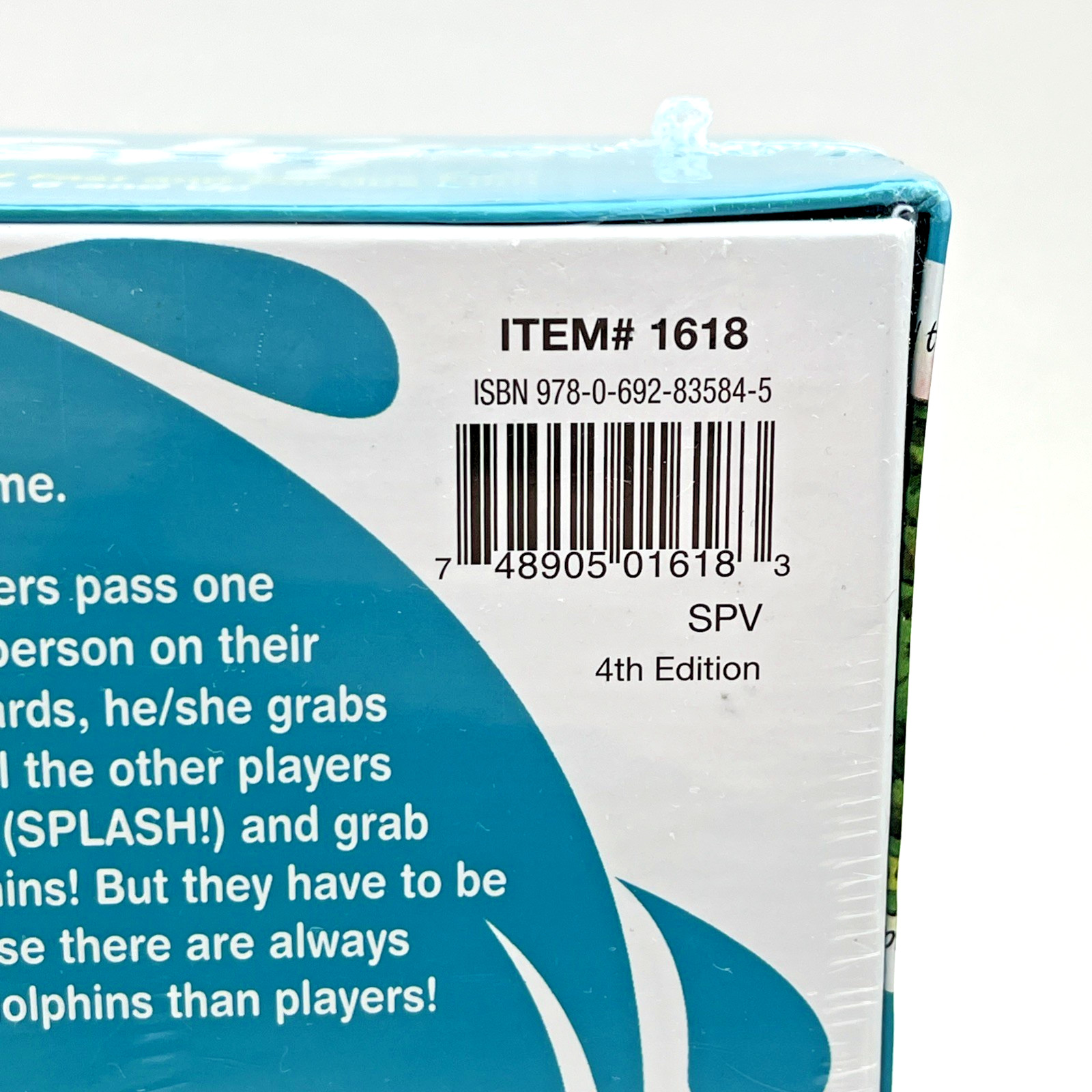2017 SPLASH! Dolphins Children’s Family Card Game Ages 6+ NEW SEALED Damaged