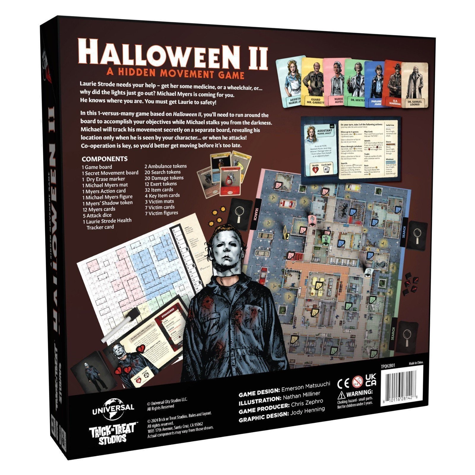 Trick Or Treat Studios Halloween 2 Board Game – Hidden Movement Strategy Game…