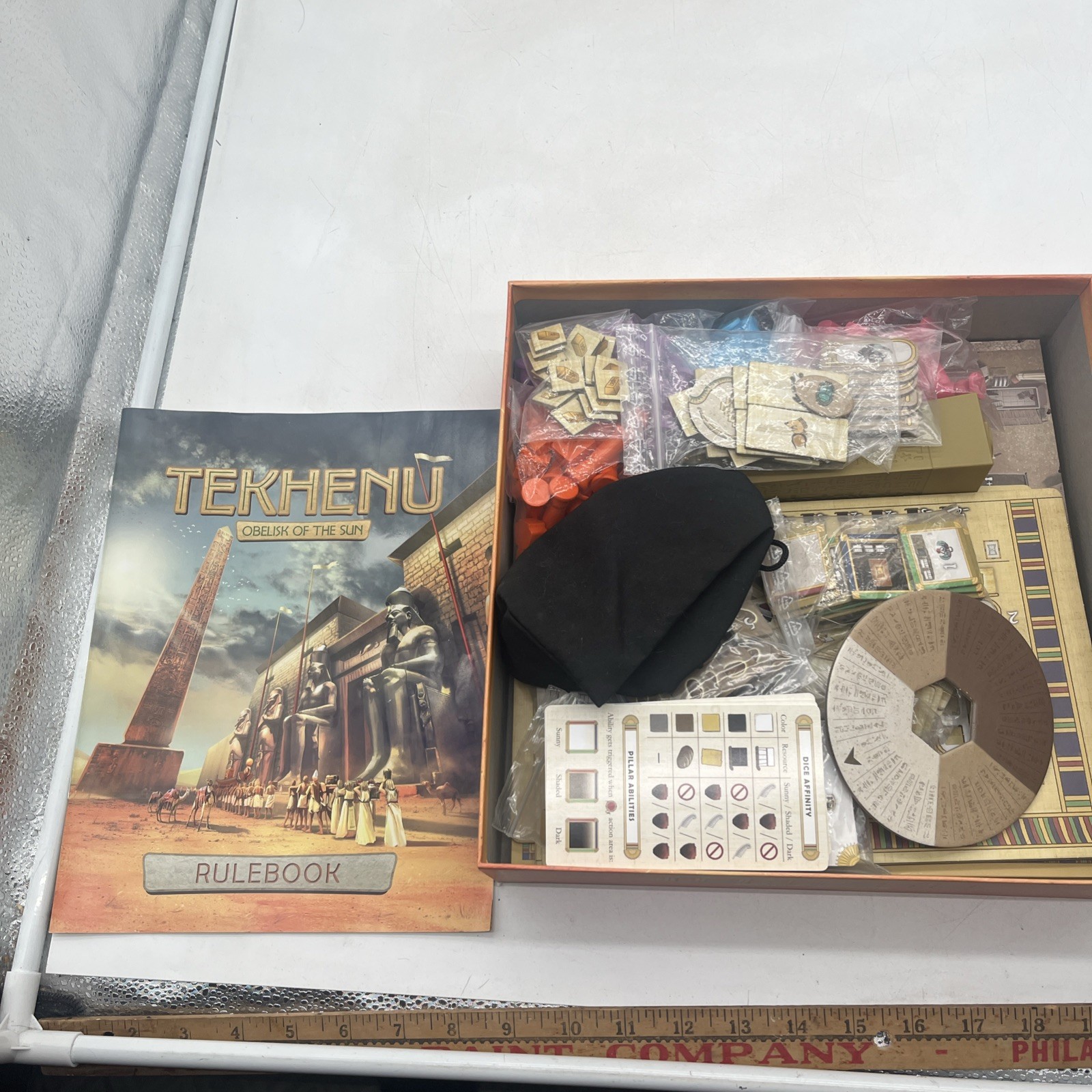 Tekhenu Obelisk of the Sun Board Game 1-4 Players Solo Play Complete