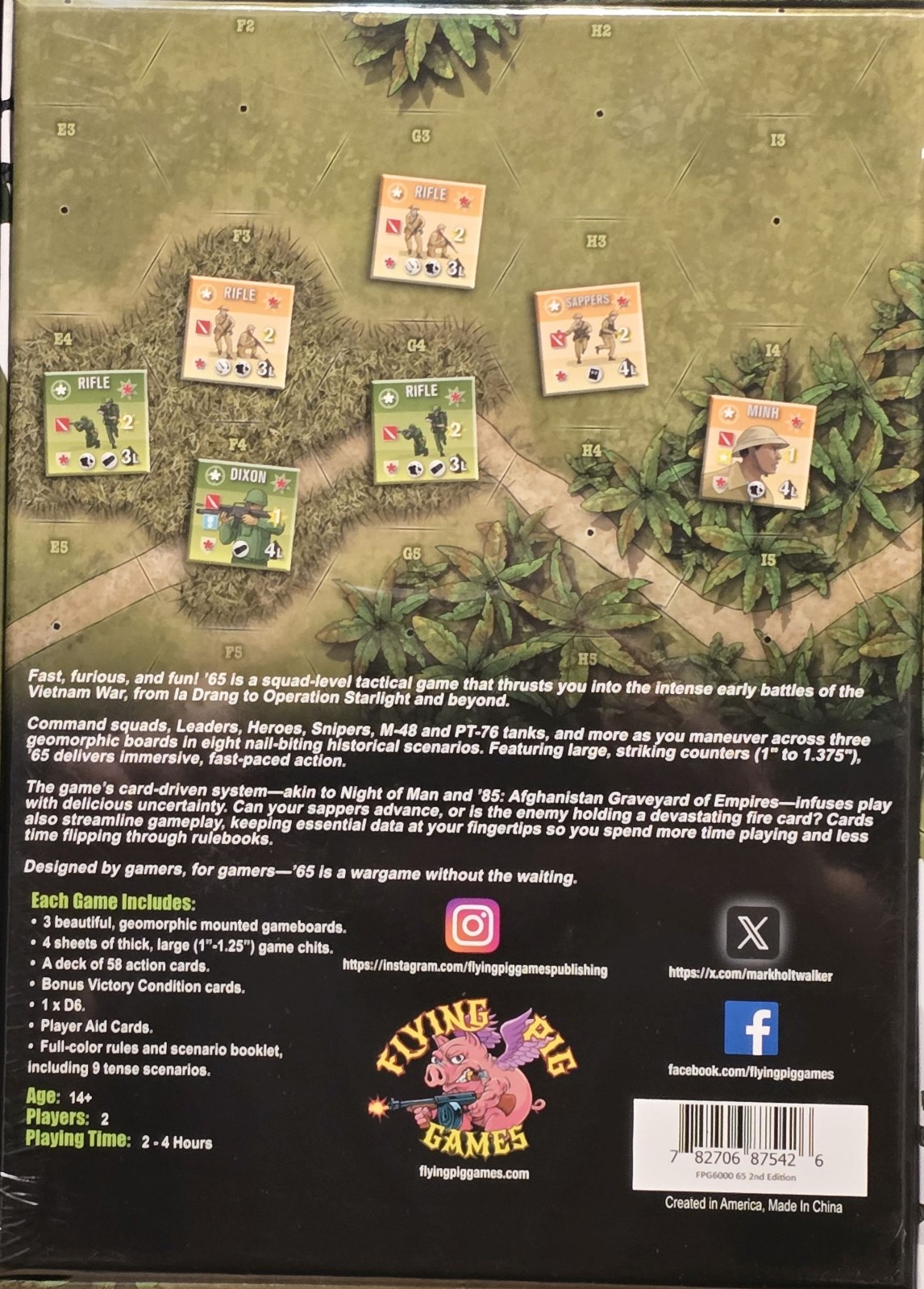 Flying Pig Games ’65: Squad Level Combat In The Jungles Of Vietnam 2nd Ed. NISW
