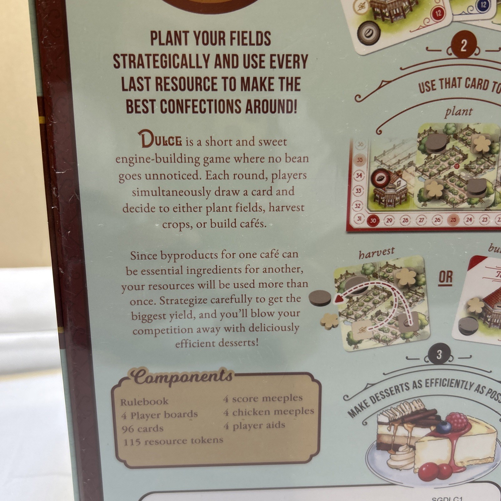 NEW DULCE board game. Strategy Game Making Confectionery! New and Sealed.