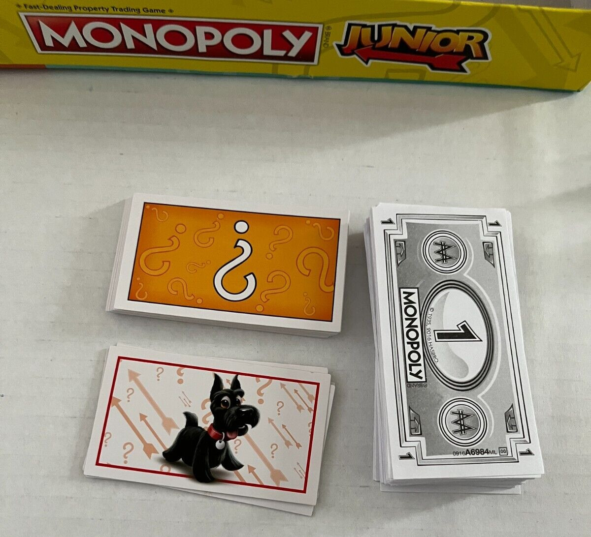 Hasbro Gaming Monopoly Junior Board Game, Ages 5 and up- Complete