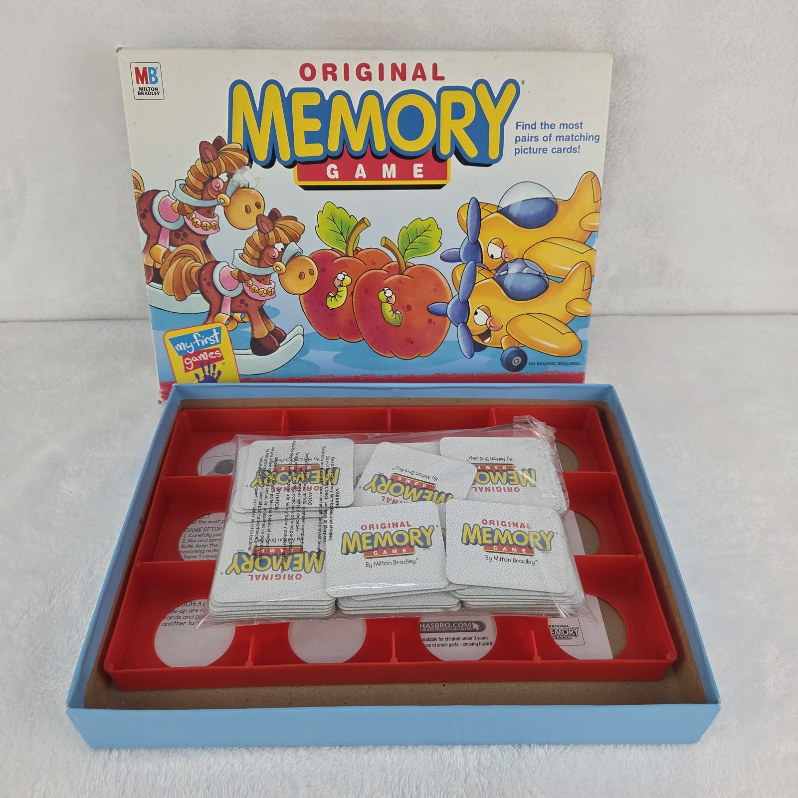 Original Memory Game 2001 Milton Bradley My First Games Edition Complete