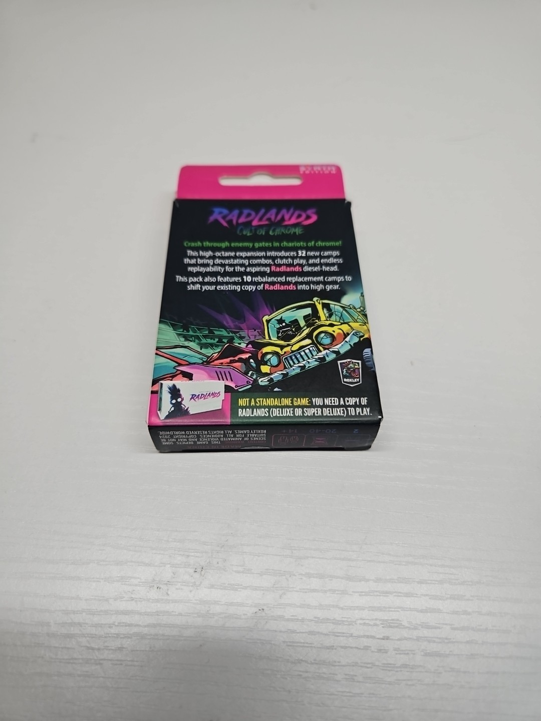 Roxley Boardgame Radlands (Super Deluxe Ed) Box EX/NM Plus Camp Expansion