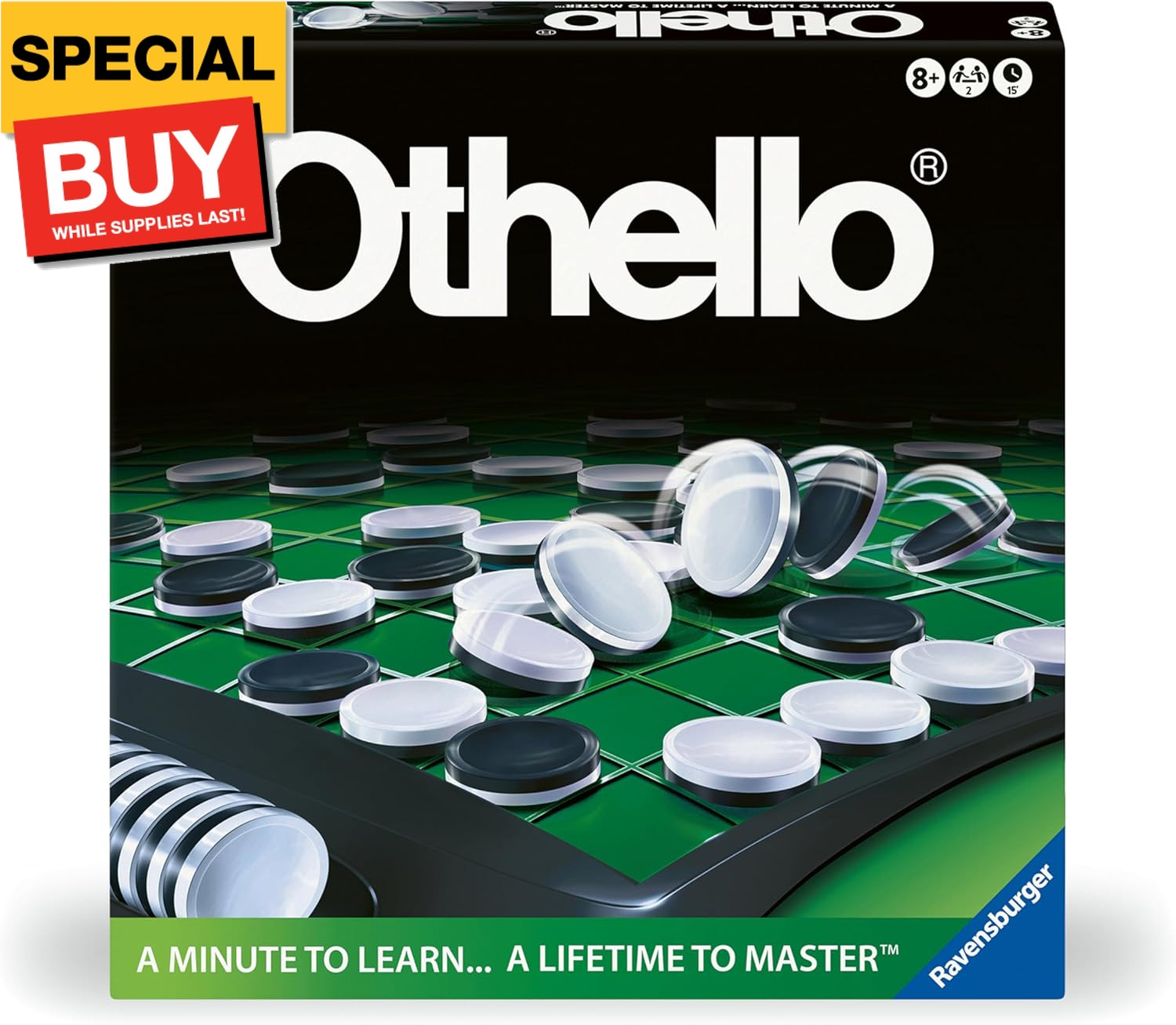 Othello® Classic Family and 2-Player Game for Ages 8 and Up